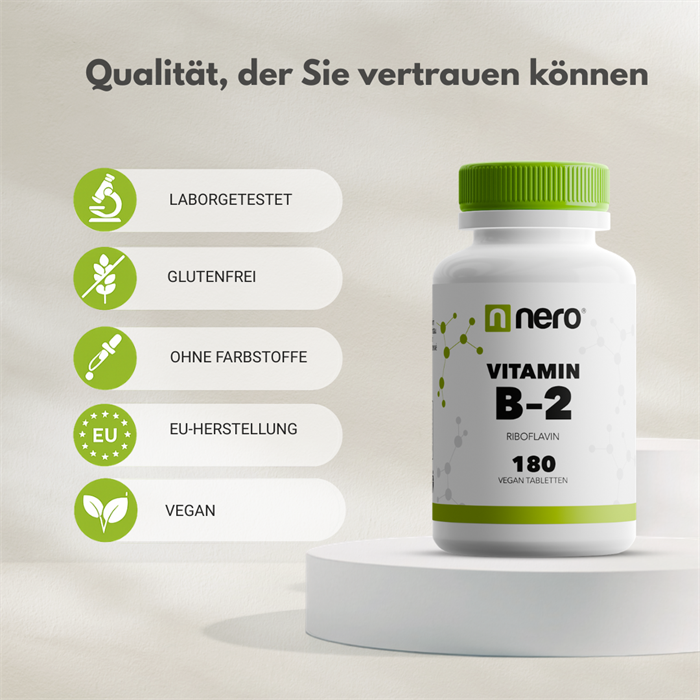 Nero Vitamin B2 Riboflavin 10 mg (180 Tabletten)