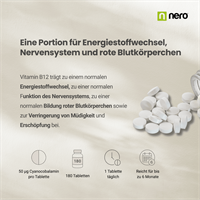 Nero Vitamin B12 Cyanocobalamin 50 µg (180 Tabletten)